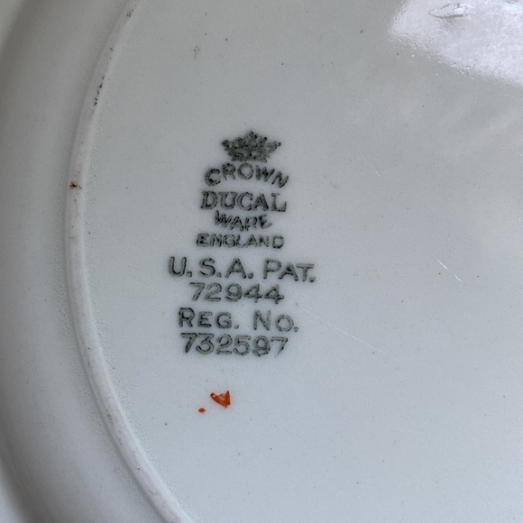 Crown Ducal 10 inch dinner plate. Beautiful pattern made in England - Picture 5 of 8